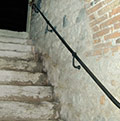 Поручни из кованого железа для уличных лестниц