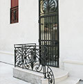 wrought iron door grating