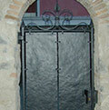 iron door with sheet metal