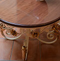classic wrought iron table