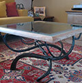 modern iron table