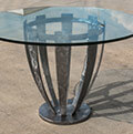 modern wrought iron table