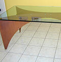 iron and glass design table