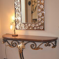 wrought iron console