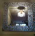 wrought iron mirror, iron wall mirror