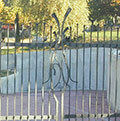 wrought iron gate