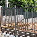 wrought iron entrance gate