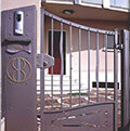 wrought iron pedestrian gate