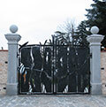 gate with sheet metal