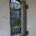 wrought iron door grating