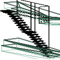 чертеж лестницы из железа и дерева