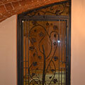 porta in ferro decorato