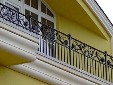 Wrought iron balcony