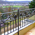 Wrought iron balcony