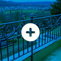 Wrought iron balcony