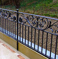 Wrought iron balcony