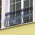 Wrought iron balcony