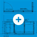 technical draw  Wrought iron gate