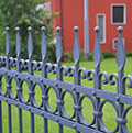detail wrought iron gate