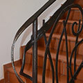 Wrought iron internal balustrade