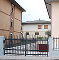 modern iron gate