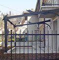 Forged iron pergola