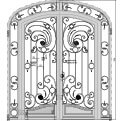 technical draw iron door