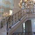 iron decorated internal balustrade, internal railing