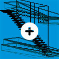 technical draw iron staircase